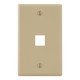 Classic 1 Port Faceplate for EZ®/HD Style in Single Gang - Ivory - IC107F01IV Classic 1 Port Faceplate for EZ®/HD Style in Single Gang - Ivory - IC107F01IV
